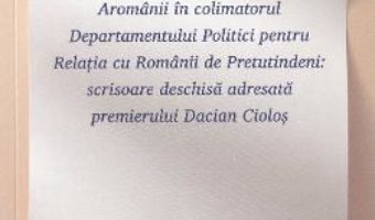 Pret Carte Aromanii in colimatorul Departamentului Politici – Nicolas Trifon