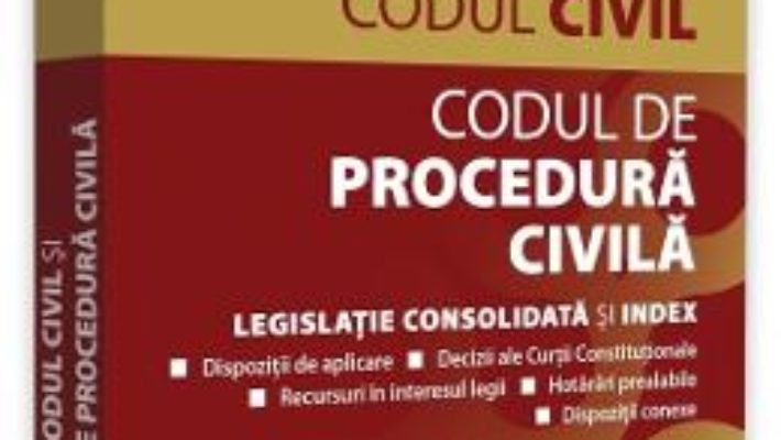 Cartea Codul civil si Codul de procedura civila: octombrie 2018 – Dan Lupascu (download, pret, reducere)