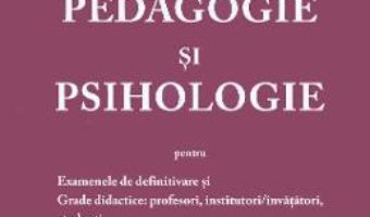 Cartea Pedagogie si psihologie – Marin Stoica (download, pret, reducere)