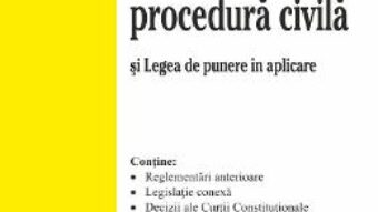 Cartea Codul de procedura civila act. 7 noiembrie 2017 (download, pret, reducere)