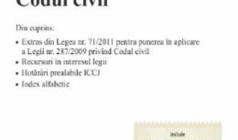 Cartea Codul civil. Act. 6.01.2020 (download, pret, reducere)