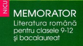 Cartea Memorator literatura romana clasa 9-12 si bacalaureat: Proza – Alina Ene pdf