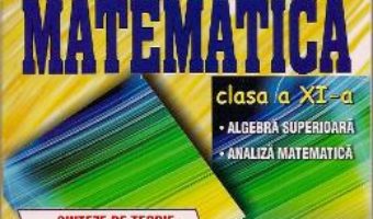 Cartea Matematica Cls 11 – Sinteze De Teorie, Exemple Rezolvate. Exercitii Si Probleme – Catalin-Petru Nico (download, pret, reducere)